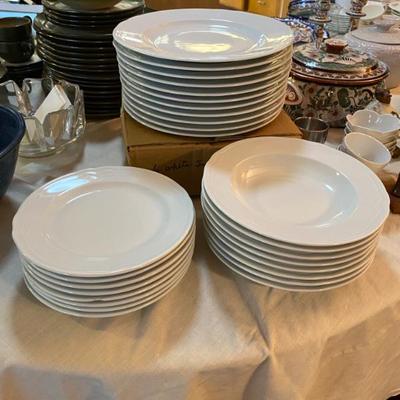 Sale Photo Thumbnail #187: Sir La Table white dishes in excellent condition