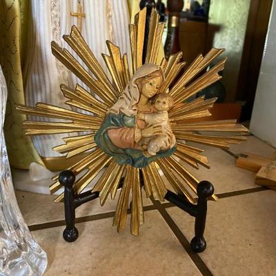 Sale Photo Thumbnail #83: Starburst Madonna & Child, Sacred Wall Art,