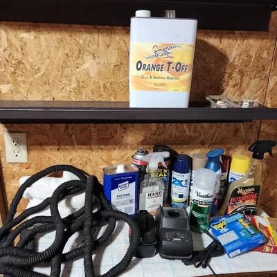 Spray Paint, Garden Hose, Drill Battery & Charger
