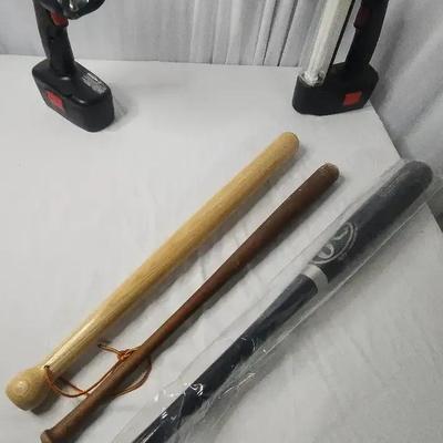 Baseball Bats & Flashlights