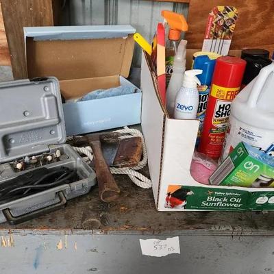 Cleaning Supplies, Hammer, Electric Dremmel