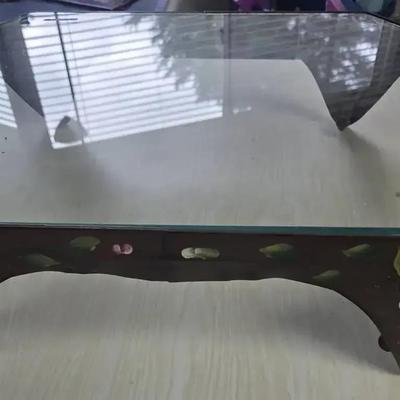 Floral Glass Tray