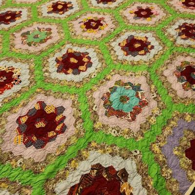Bright Colors Handcrafted Quilt