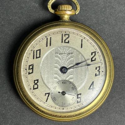Vintage Trans-Pacific 10K Gold Filled Pocket Watch 