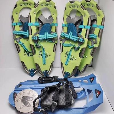 Snowshoes – Elektra 20 Series Youth (2 Sets) & MSR Youth (1 Set, Up to 125 lbs)