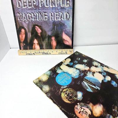 Classic Rock Vinyl Records - Pink Floyd & Deep Purple - Two Vintage LP's