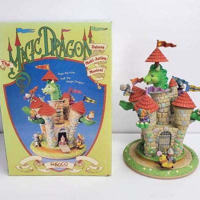 Enesco Magic Dragon Deluxe Multi-Action Electronic Music Box With Box - 11”h