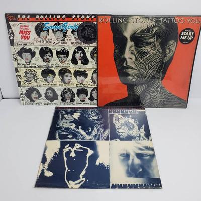 Rolling Stones Vintage Vinyl: SEALED Some Girls With Hype Sticker, Tattoo You In Shrink, & Emotional