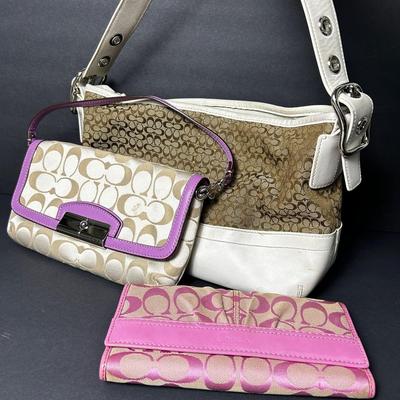 Coach Bags (2) & Wallet (1)