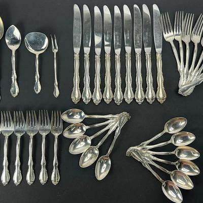 Sterling Silver Towle Fontana Flatware Set – 42 Pieces, Service For 8