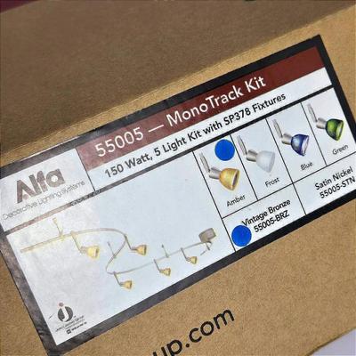 Alfa Lighting System – Model 55005 Mono Track Kit, Vintage Bronze, in Original Box with Manual