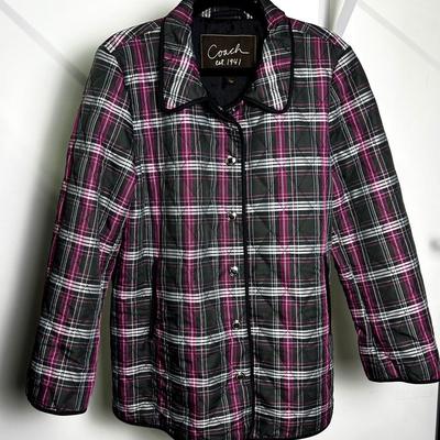 Coach Plaid Jacket - Size L