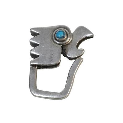 Sale Photo Thumbnail #263: MID CENTURY STERLING SILVER TURQUOISE KEY HOLDER