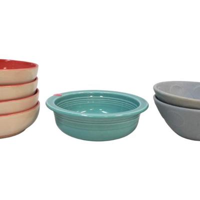 Sale Photo Thumbnail #242: 7 POTTERY BOWLS - FIESTA, JONATHAN ADLER, AND GOGO GTO MEX