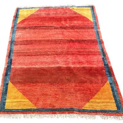 Sale Photo Thumbnail #134: HAND KNOTTED WOOL PESHAWAR GABBEH RUG