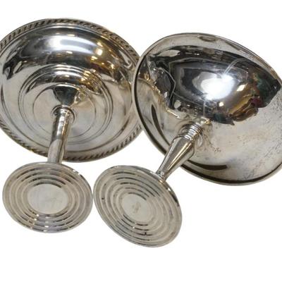Sale Photo Thumbnail #20: 2 VINTAGE STERLING SILVER COMPOTES