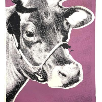Sale Photo Thumbnail #106: WARHOL 1977 COW WALLPAPER SCREEN PRINT SEATTLE