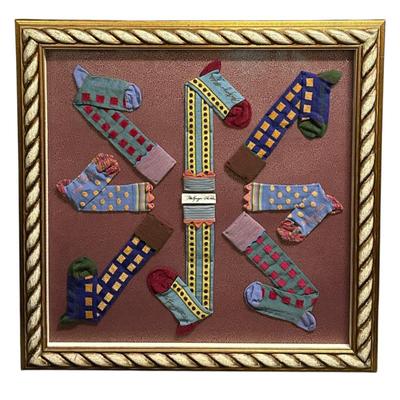 Sale Photo Thumbnail #183: MACKENZIE-CHILDS CUSTOM FRAMED SOCKS