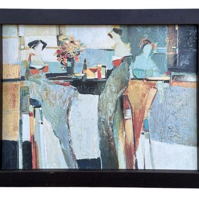 Sale Photo Thumbnail #52: YURI TREMLER POOLSIDE GICLEE ON CANVAS