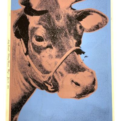 Sale Photo Thumbnail #124: WARHOL 1971 COW WALLPAPER SCREENPRINT WHITNEY