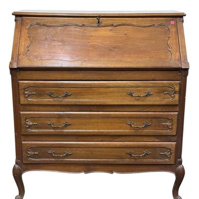 Sale Photo Thumbnail #156: OAK FRENCH COUNTRY SECRETARY DESK