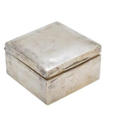 Sale Photo Thumbnail #14: ANTIQUE DEAKIN & FRANCIS STERLING CIGARETTE BOX