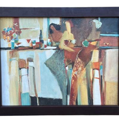 Sale Photo Thumbnail #60: YURI TREMLER POOLSIDE GICLEE ON CANVAS