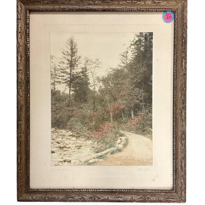Sale Photo Thumbnail #247: J CARLETON BICKNELL HAND COLORED PHOTOGRAPH