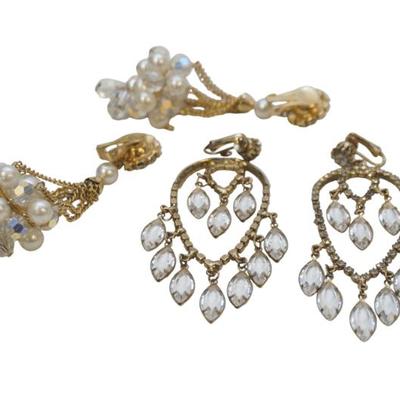 Sale Photo Thumbnail #66: https://www.liveauctioneers.com/item/216066692_2-pair-vintage-chandelier-crystal-pearl-rhinestone-earrings-mount-pleasant-sc#:~:text=2%20PAIR%20VINTAGE%20CHANDELIER%20CRYSTAL%20/%20PEARL%20/%20RHINESTONE%20EARRINGS