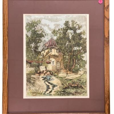 Sale Photo Thumbnail #23: MARIANNE L ALMASY COPPER PLATE ETCHING LIMITED EDITION