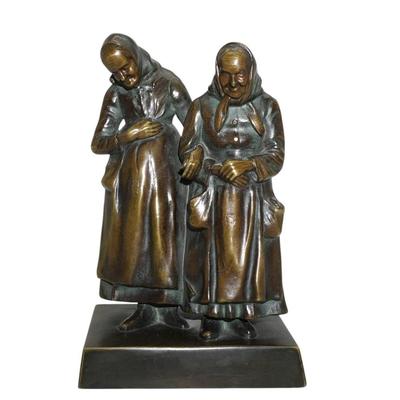 Sale Photo Thumbnail #184: ANTIQUE BRONZE PLESSNER SCULPTURE