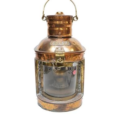 Sale Photo Thumbnail #133: COPPER STERN NAUTICAL LANTERN