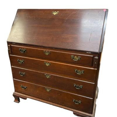 Sale Photo Thumbnail #102: VINTAGE CRAFTIQUE DROP FRONT DESK MAHOGANY