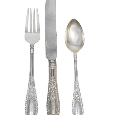 Sale Photo Thumbnail #64: 3 PC STERLING SILVER YOUTH SET GADROONETTE