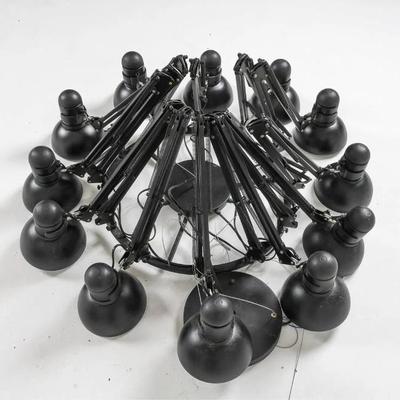 Sale Photo Thumbnail #121: MANNER OF RON GILAD ARTICULATING ARM CHANDELIER
