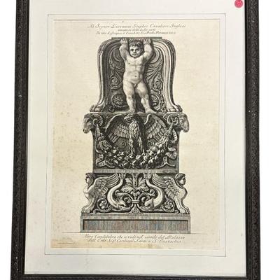 Sale Photo Thumbnail #117: ANTIQUE GIOVANNI BATTA PIRANESI ETCHING