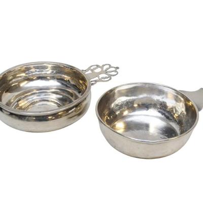 Sale Photo Thumbnail #84: 2 STERLING SILVER PORRINGERS WHITING & BIRKS