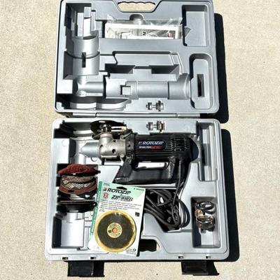 Rotozip Tool with Case, Attachments, and More 