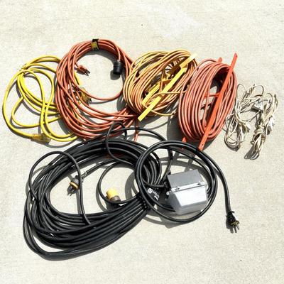 Lot of 8 Extension Cords