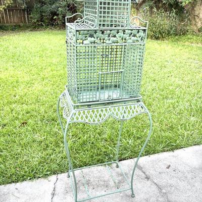 Metal Green Bird Cage 