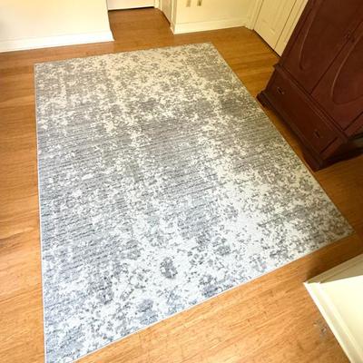 Gray and White Area Rug - 7’-6” x 9’-6”