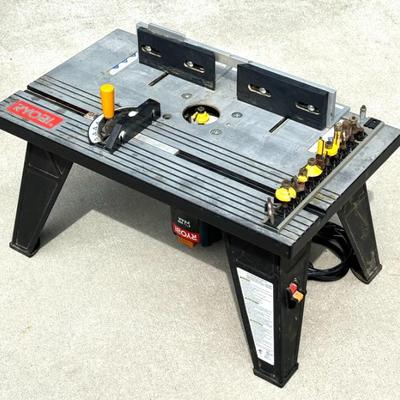 Ryobi RT101 Router Table and Bit Lot 
