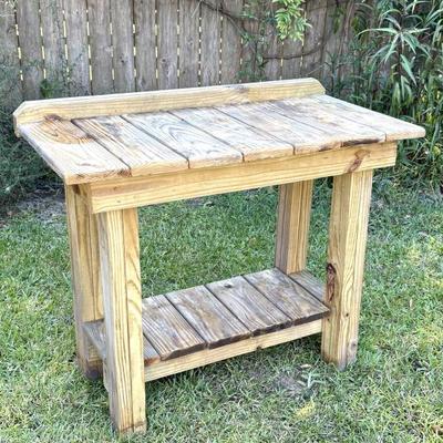 Solid Wood Potter’s Bench 