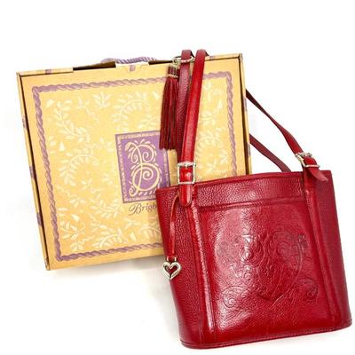 Red Brighton “Desiree Tote” Purse with Box 