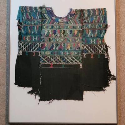 Framed Vintage Huipil