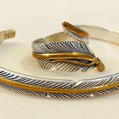 H. Mace Feather Cuff & Ring Set 
