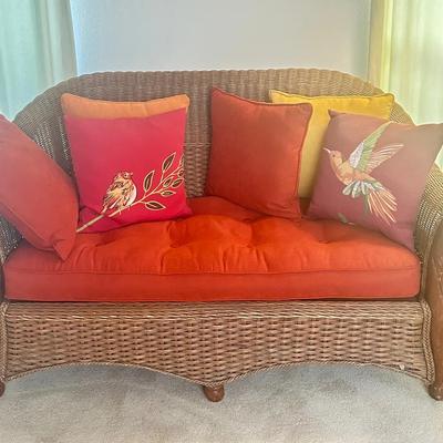 Beautiful Wicker Loveseat