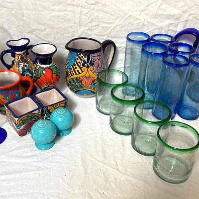 Talevera And Mexican Glass 