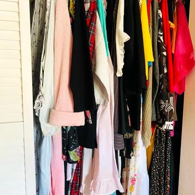 Closet Filled With Vintage Loungewear