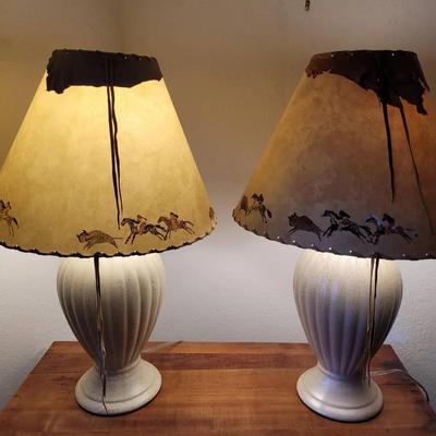 Buffalo Hunt Lamps 